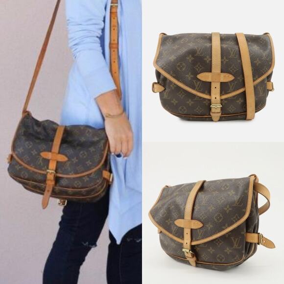 💎✨Authentic✨💎Louis Vuitton Monogram Saumur 30 Shoulder Bag Crossbody Bag - Picture 1 of 16